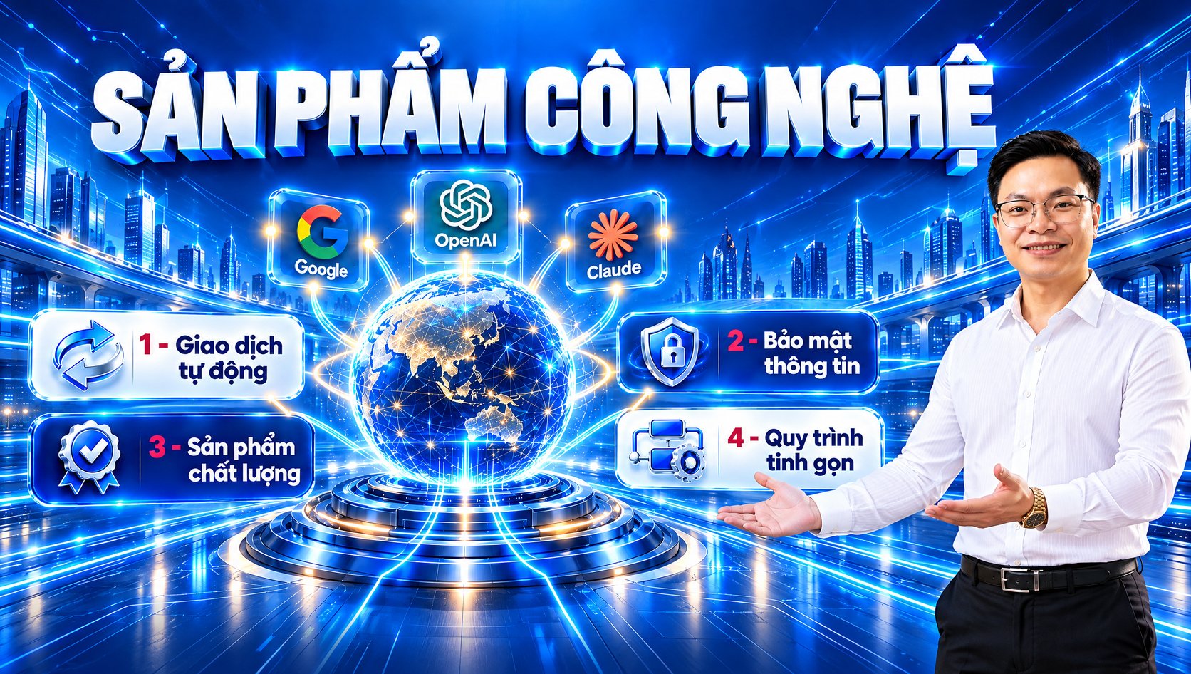 Sản phẩm công nghệ: giao dịch tự động, bảo mật thông tin, sản phẩm chất lượng, quy trình tinh gọn